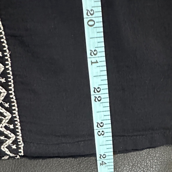 Johnny Was 3J Workshop Embroidered🌸Yoke Dress – Black Floral Boho | Size S - Picture 9 of 10